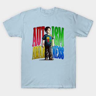 Autism Awarenesse proud Kids Boy T-Shirt